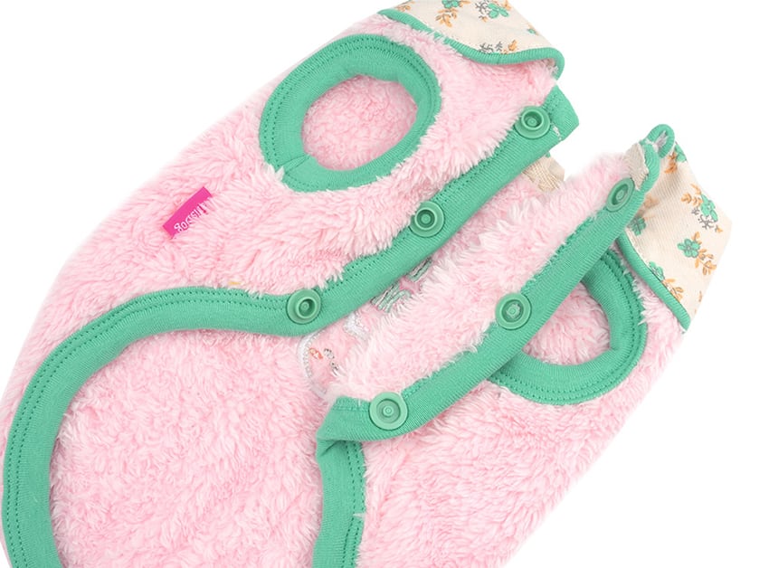 bear collar fleece vest S ~ XL 2color / 犬服 秋冬 新作 暖かい アウター ふわふわ もこもこ フリース ベスト ドッグウェア 冬 部屋着 お出かけ 小型犬 中型犬 outer18