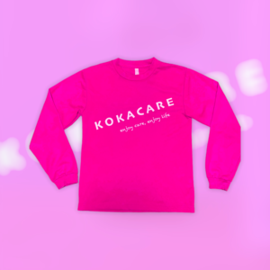 【Hot Pink】KOKACARE（コカケア）ロングTシャツ