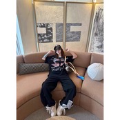 VINTAGE ストリート クロスワッフル Tシャツ T2072