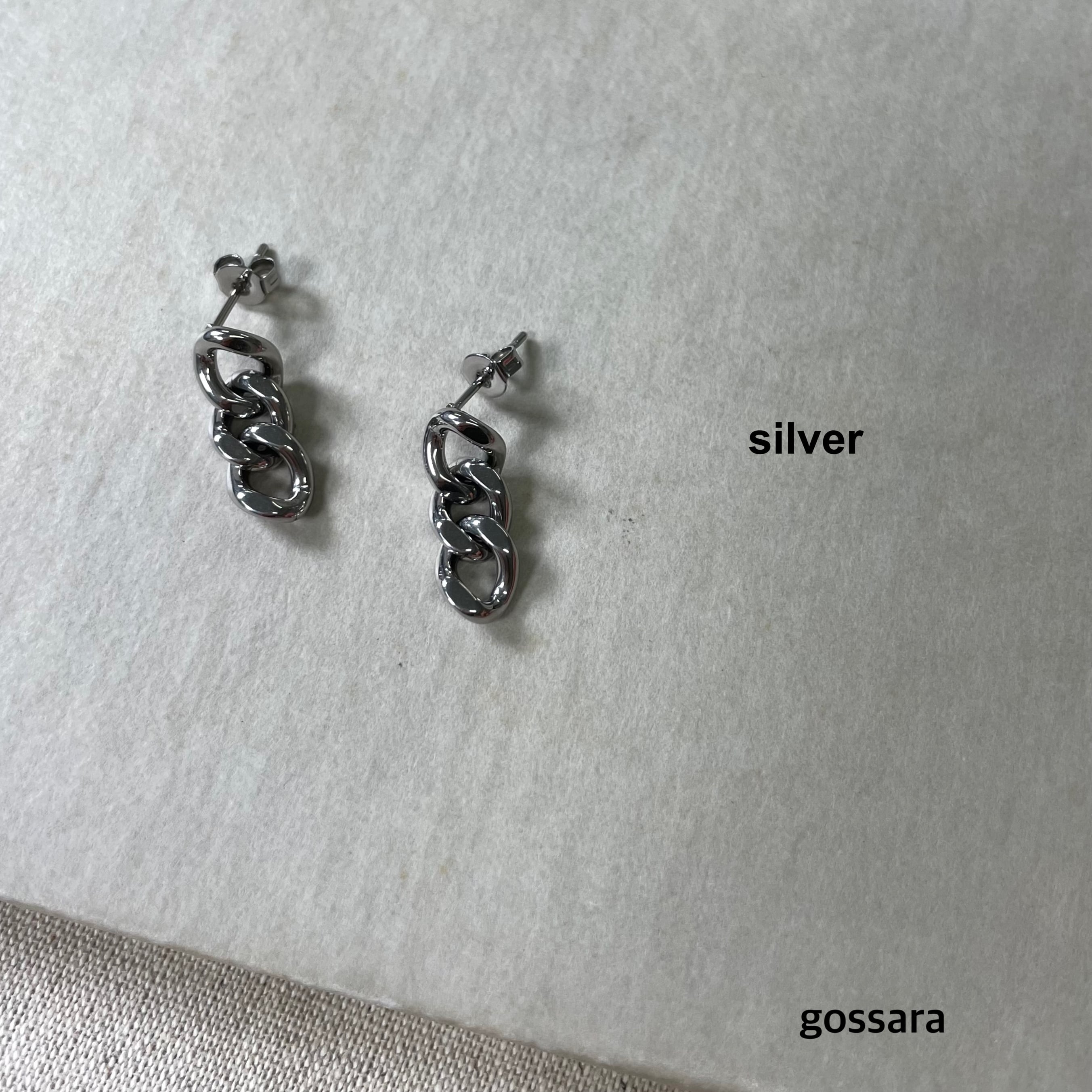 ステンレスチェーンピアス 5280799 (0807) | gossara(ゴサラ)