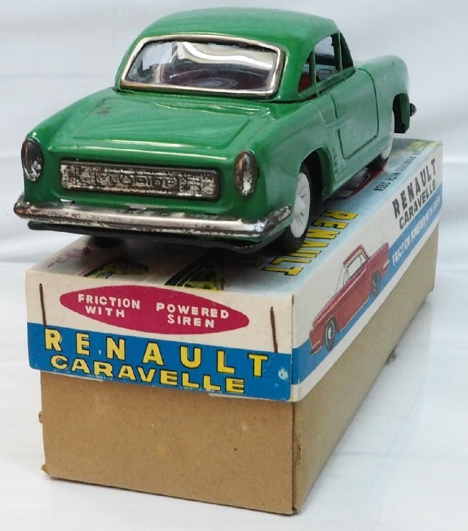 即発送可能】 増田屋フォルクスワーゲン ビートル黄緑ブリキtin toy
