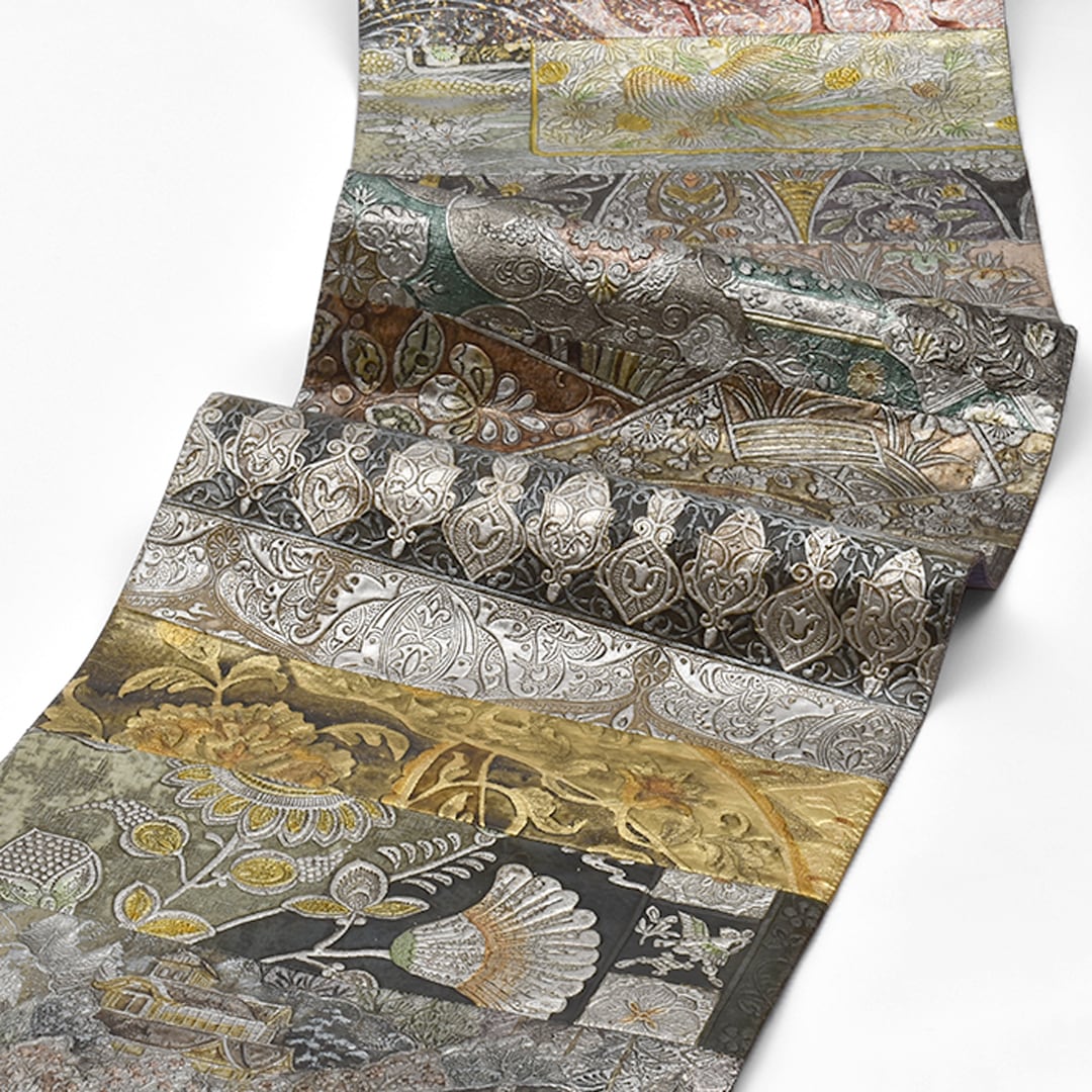 袋帯]本金唐革 名門 織匠川島 謹製 本革 正絹 日本製(商品番号:21784