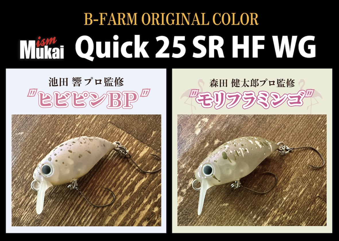 みゅう様　ご確認用　おまとめ クイック25 SR HFWG B-FARM ORIGINAL COLOR | ルアーショップB－FARM