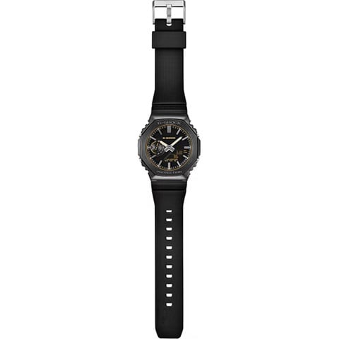 【美品・カシオーク】 G-SHOCKメタル 箱、保証書付き 動作確認済み カシオ G-SHOCK GM-2100LXB-1A9JF LUXE BLACK メタルカバード