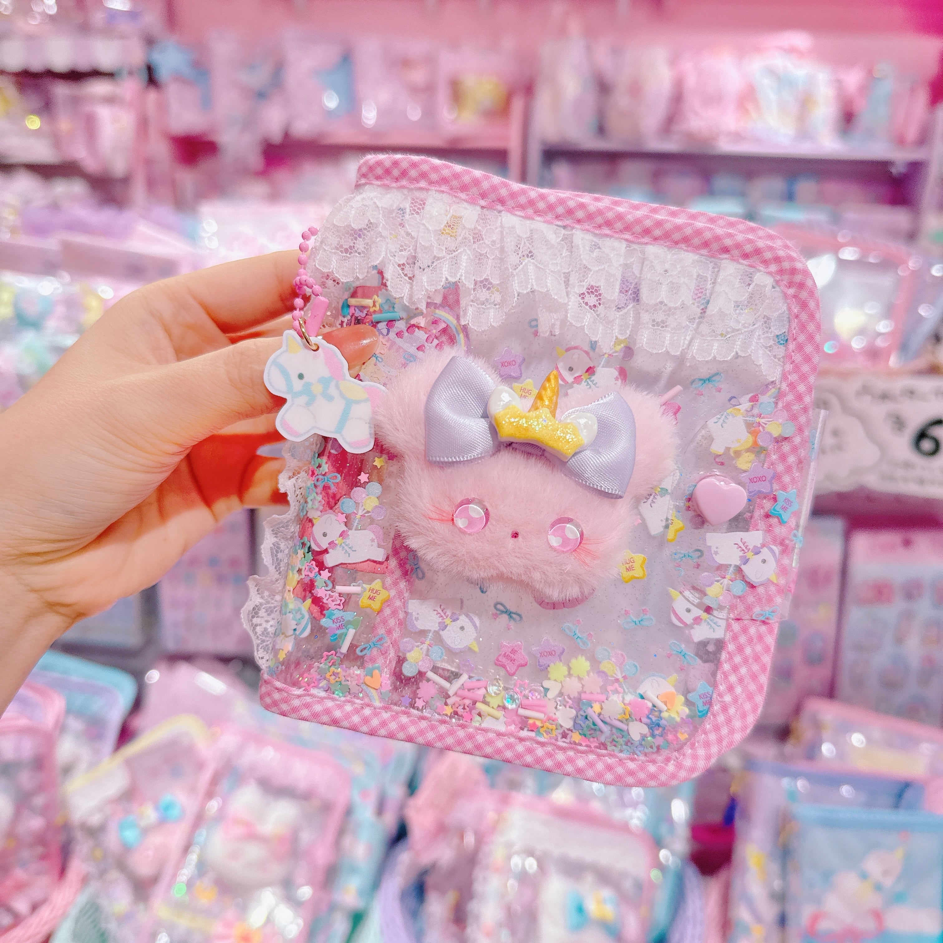 【E7】156-11ぬいぐるみ付シール帳（3穴）