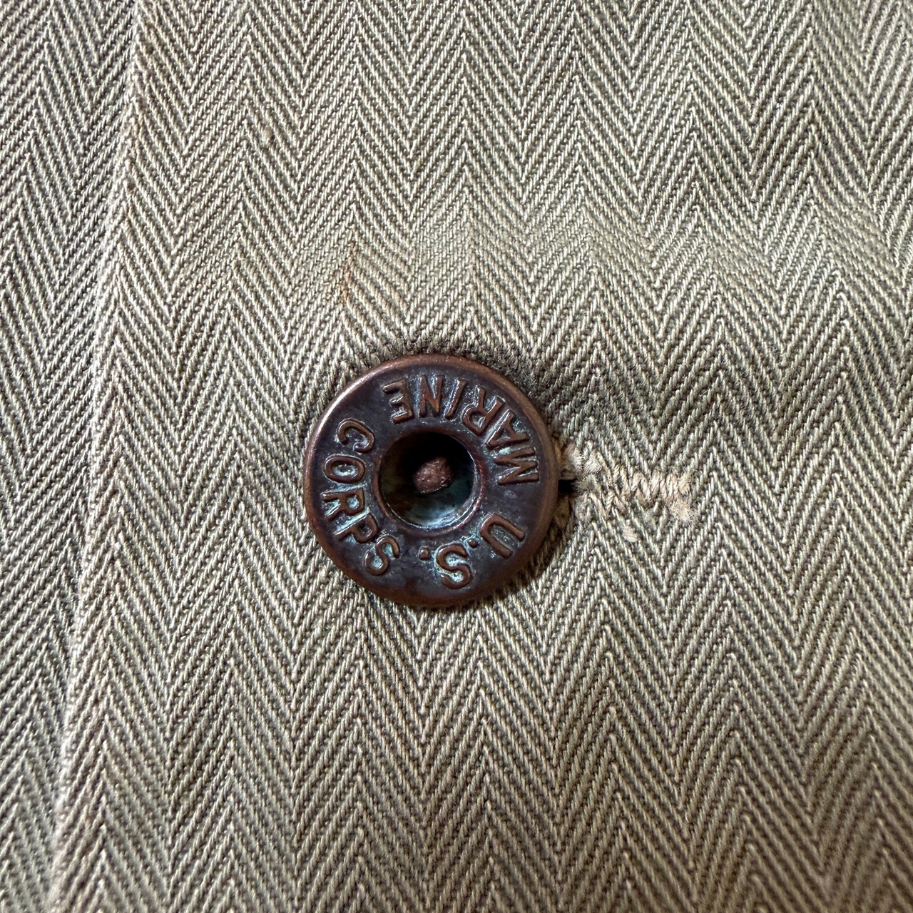 40's P-41 (First half) HBT Shirt Jacket USMC 40年代 前期 アメリカ軍 ヘリンボーン シャツ ジャケット ミリタリー ヴィンテージ ビンテージ  TT2026-0031 - 8