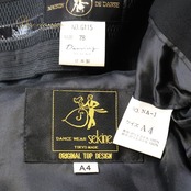 社交ダンス 衣装 Sekine セキネ MAISON DE DANSE ジャケット スラックス ブラック系 黒 無地 スーツ ダンス フォーマル 発表会 日本製 男性 メンズ ステージ衣装