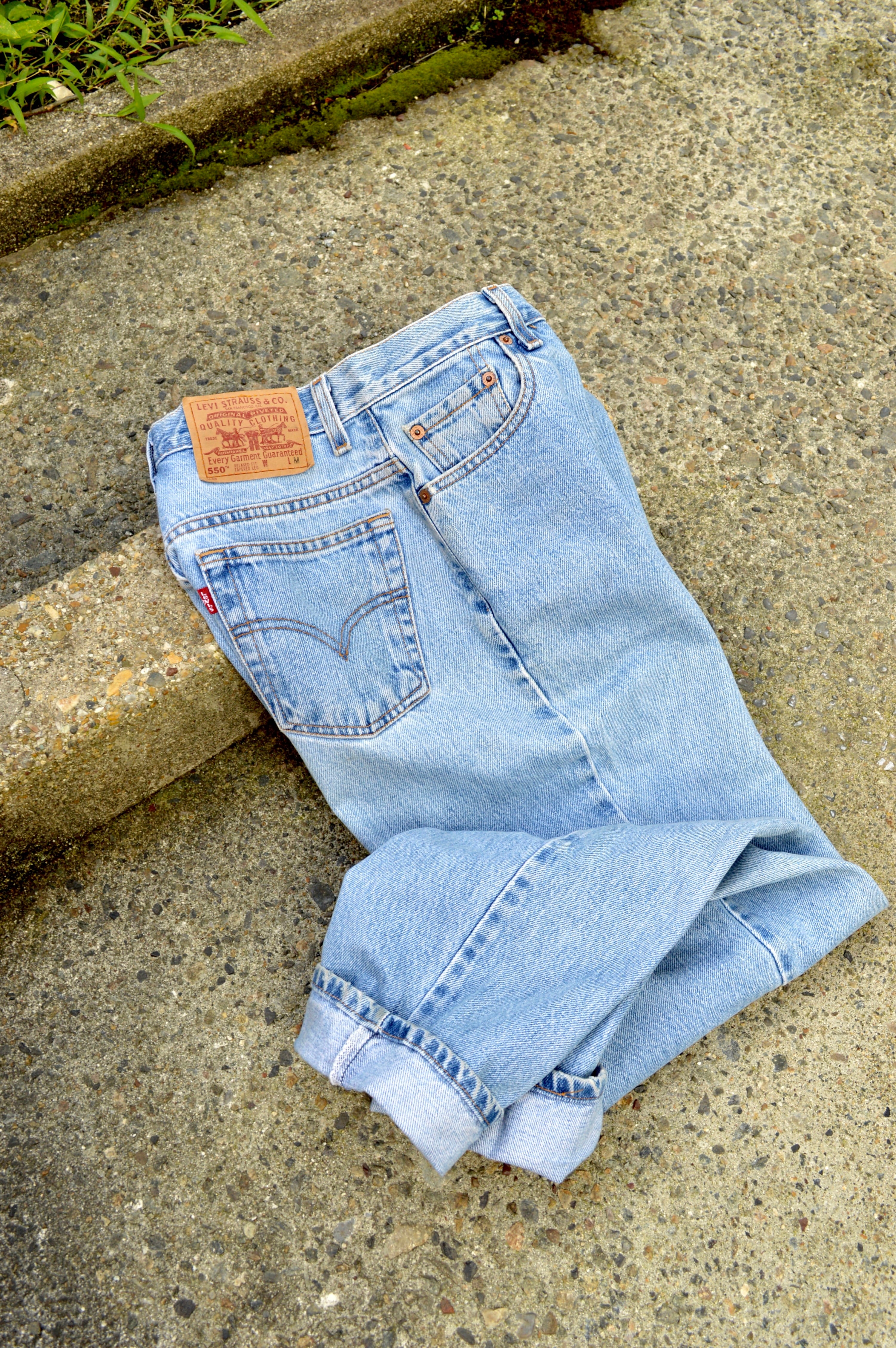 リーバイス　550 W32 L30 裾上げなし　メキシコ製　美品 Levi's 550 90s Made in Mexico loose tapered women's size