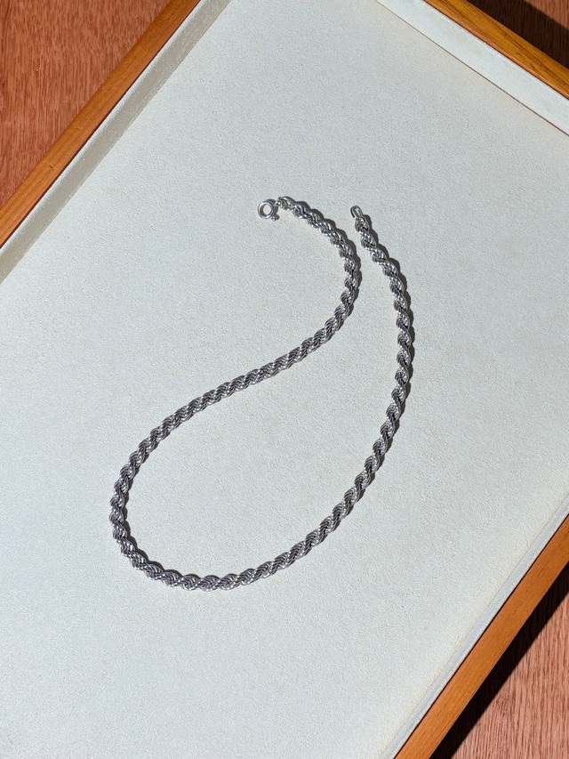 Twist Rope Chain Necklace -Italy-