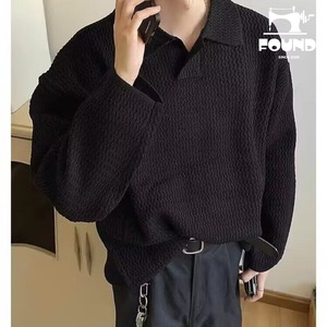 Heavyweight Collar Knit Sweater(FD211)