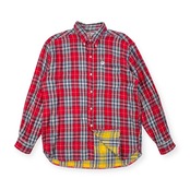 CAPTAIN SANTA キャプテンサンタ チェック柄 ダブルフェイス 長袖 ネルシャツ サイズ L /メンズ/日本製/レッド×イエロー