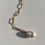 淡水パール ロングチェーンネックレス［GSN082］