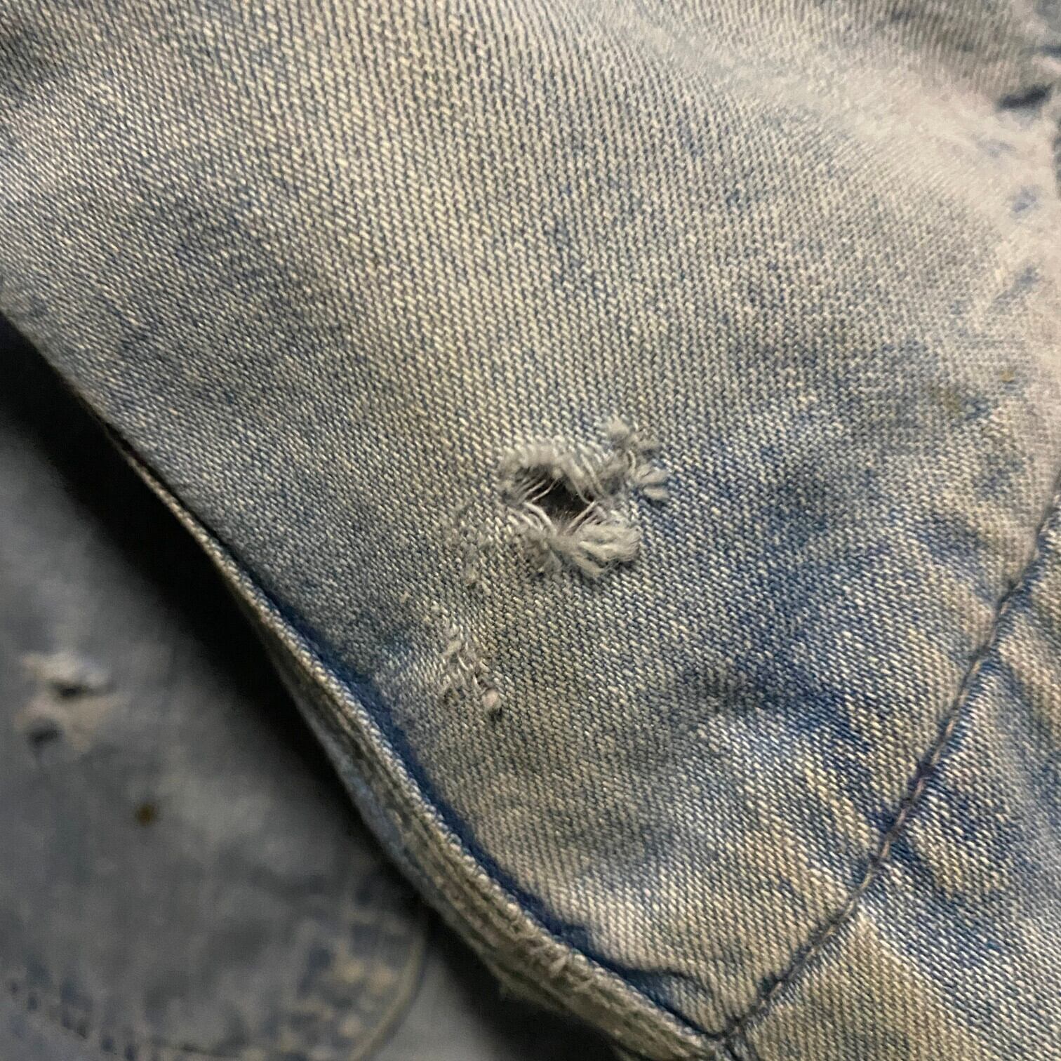 Carhartt チョアジャケット　デニムカバーオール ダメージ　90s Carhartt カーハート 80s 90s オールド デニム チョア コート