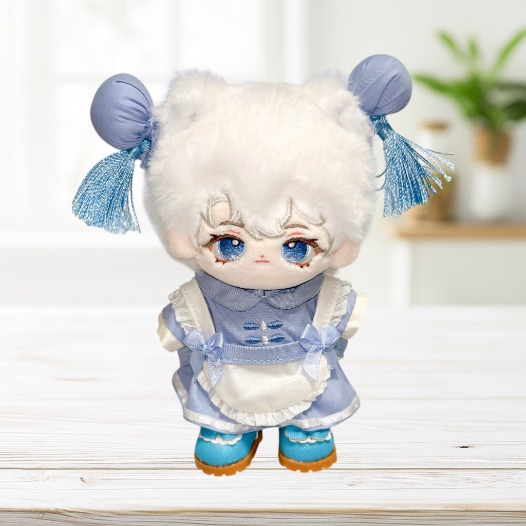 10cm】 ぬい服 かわいい チャイナ風メイド服 3色 ぬいぐるみ用 服