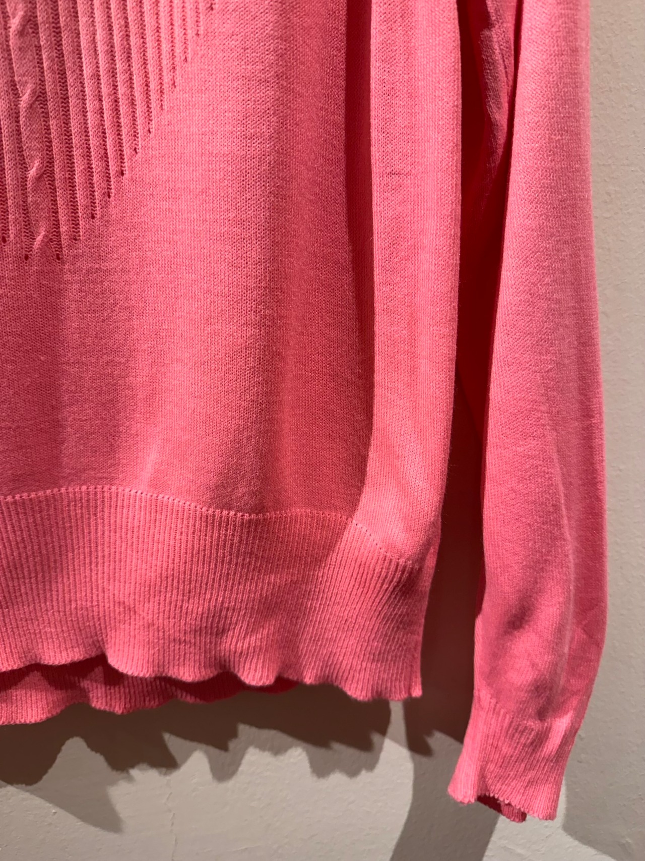 Vintage Pink Design Knit Sweater