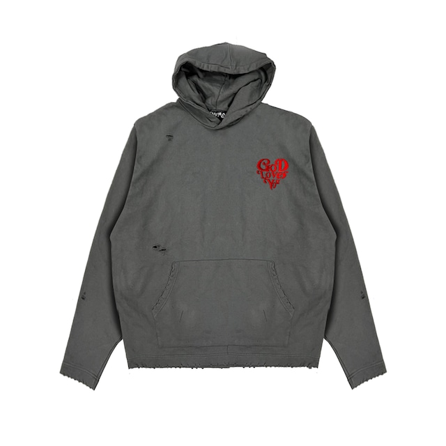 GOD LOVES YOU  Damage Hoodie