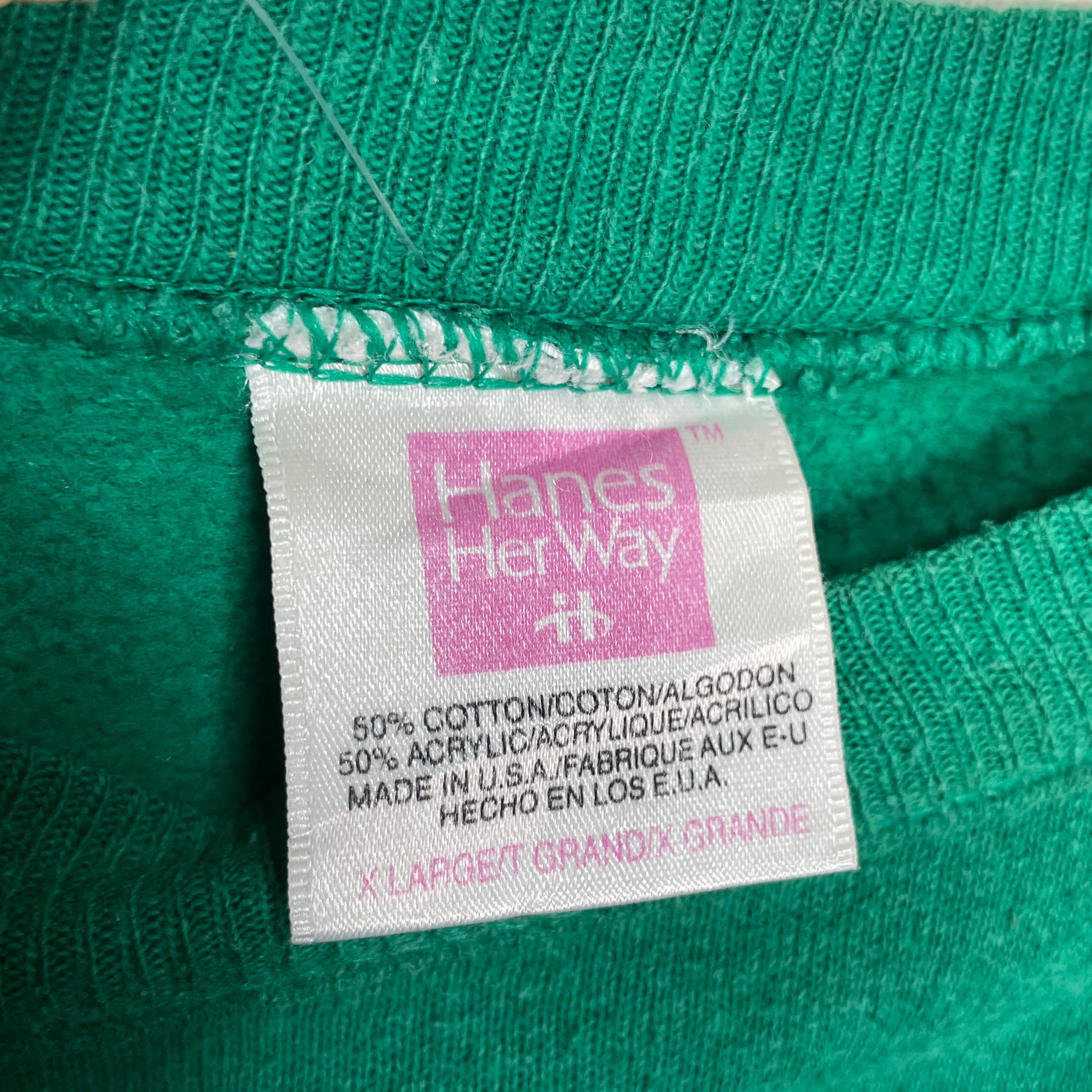 Made in USA】【ラグランスリーブ】Hanes her way スウェット XL 両面 