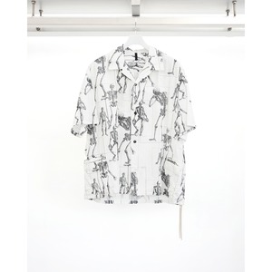 [ISŌ：位相] (イソウ) ISO-066-SHT Printed Cotton S/S Shirts