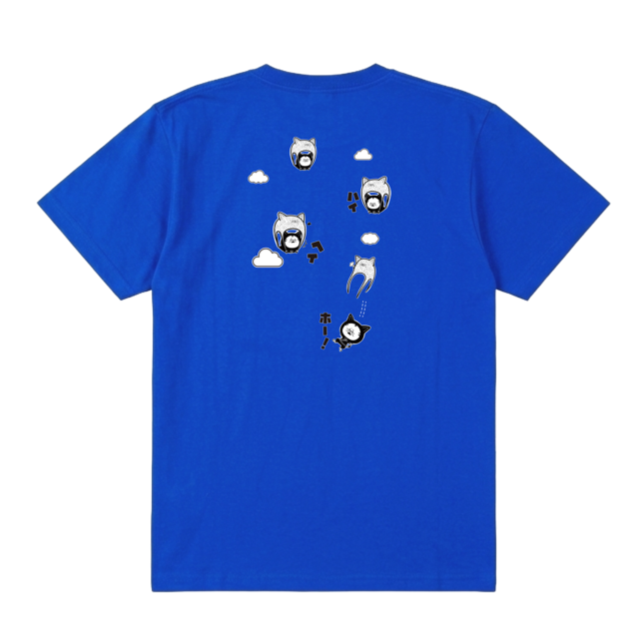NINJA CAT – GLIDE MODE「忍にゃ 【飛】 ムササビの術⁉ プリント 猫 Tシャツ ユニセックス」 - 9