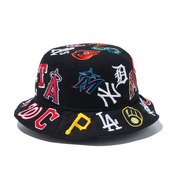 NEW ERA バケット01 Team Logo Allover MLB ブラック　国内正規品