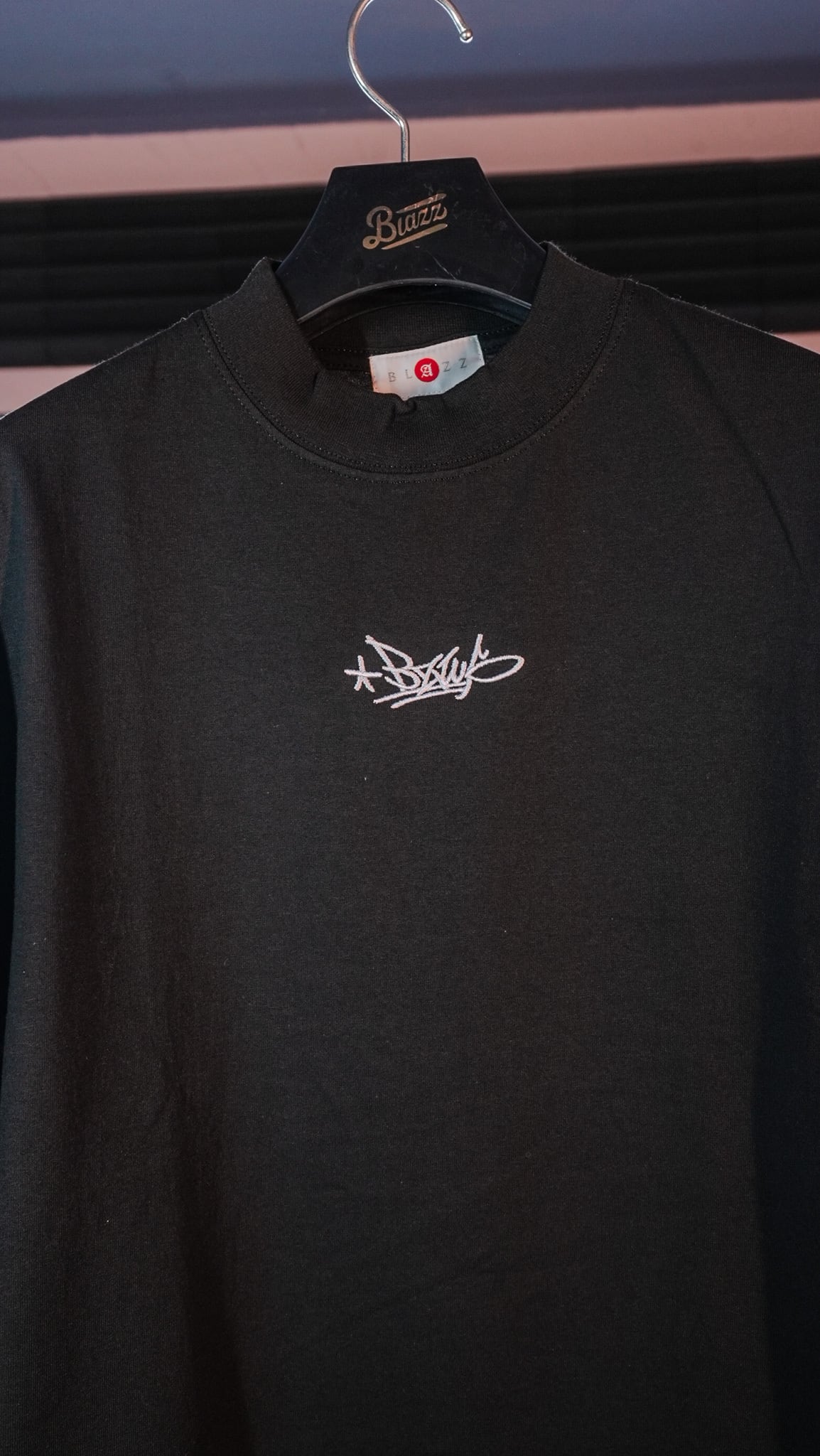 BZWS 7.5oz U.S.A Cotton OverSized T-Shirt [BLACK] | blazz works