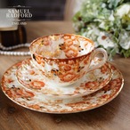英国 Samuel Radford Victorian 華やかな朱赤と金彩のアンティークトリオ thumbnail 1