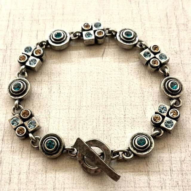TRIBAL GEOMETRIC CHAIN MANTEL BRACELET -SILVER925- マンテル 