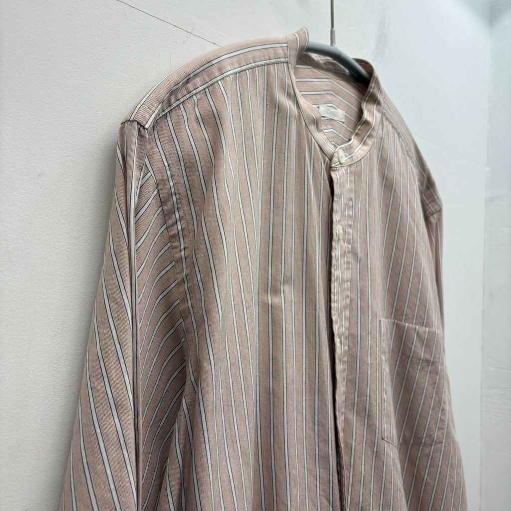 COMOLI コモリ 18SSバンドカラーシャツ ピンク系 M01-02002 size:0【中