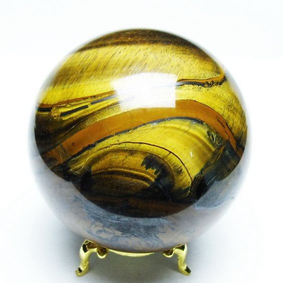 アイアンタイガーアイ 丸玉 79mm スフィア 一点物 151-8133 | 天然石