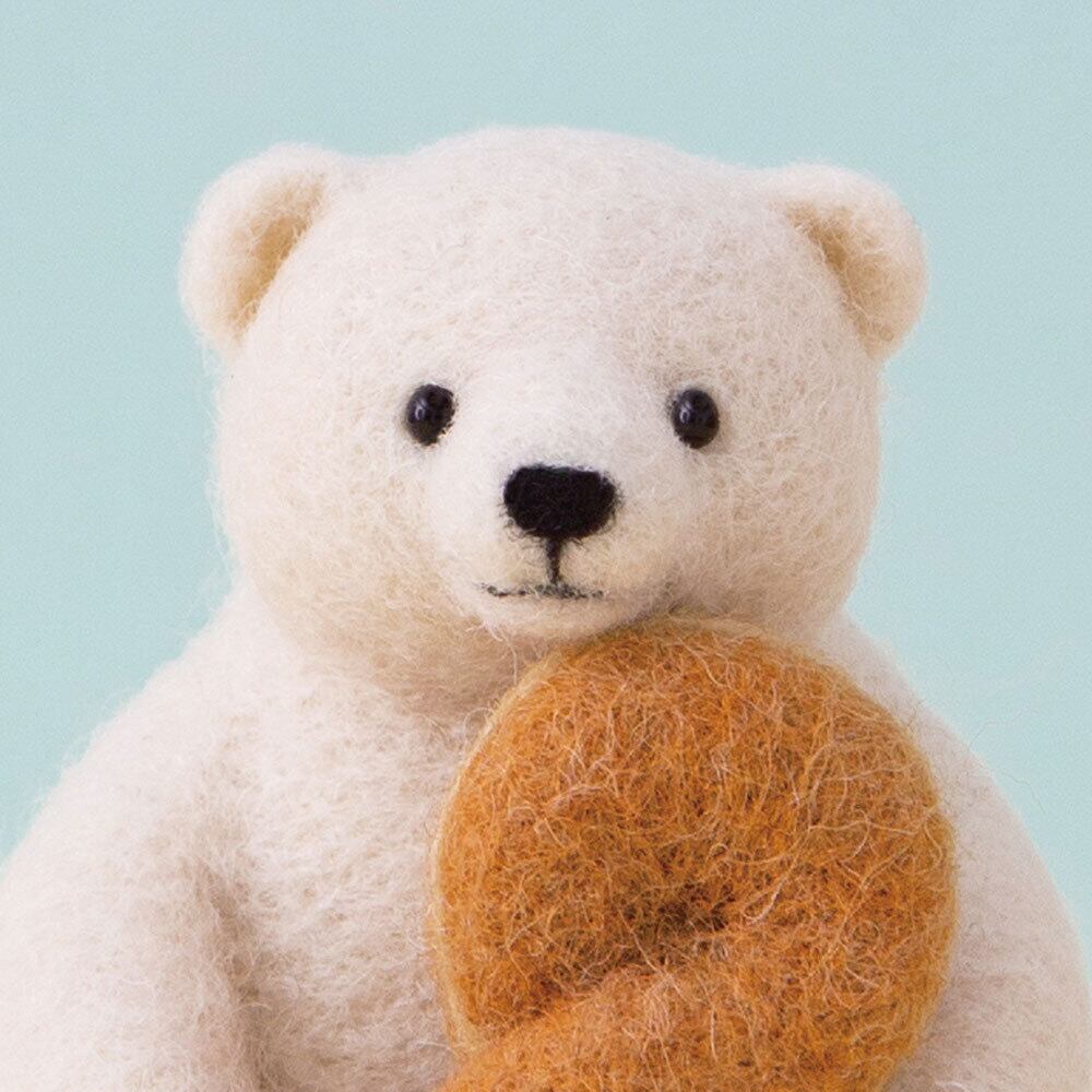 スターターセット付き 白くま と ねじりあげパン 手作りキット