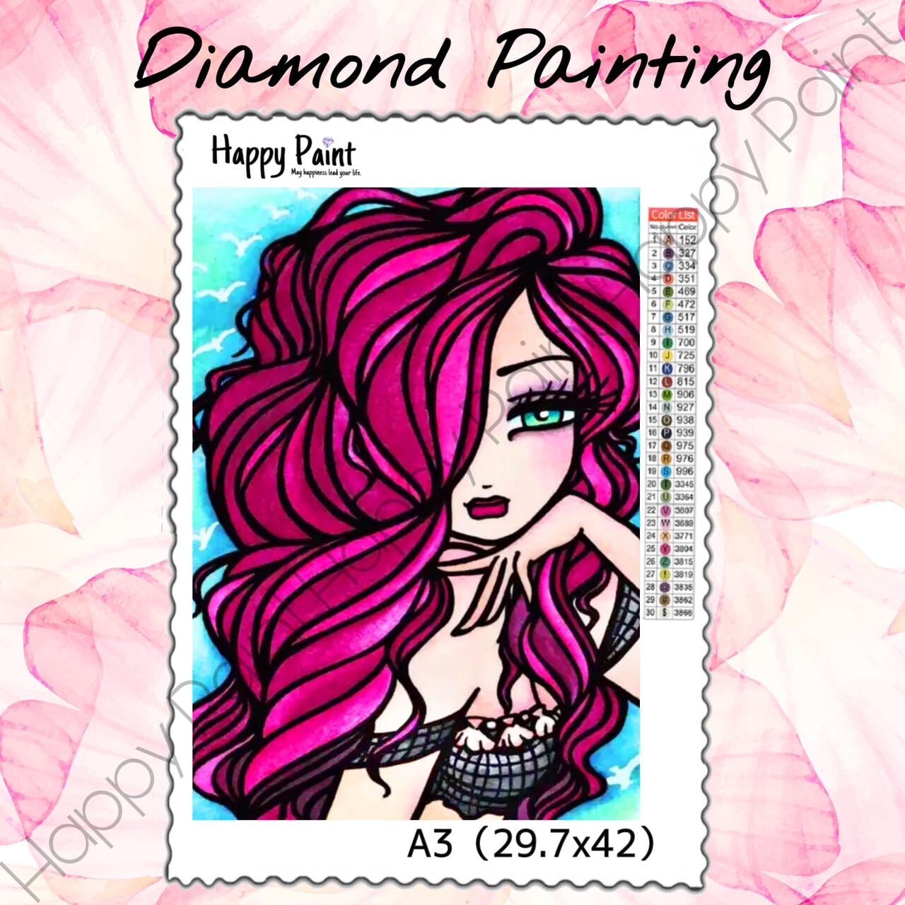 お好きな画像で／ ナンバーペイント オーダーメイド 数字絵 油絵風