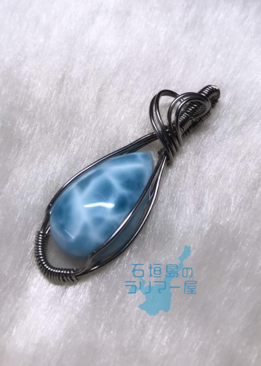 ラリマー ワイヤージュエリー トップ W-1 silver925 ドミニカ共和国