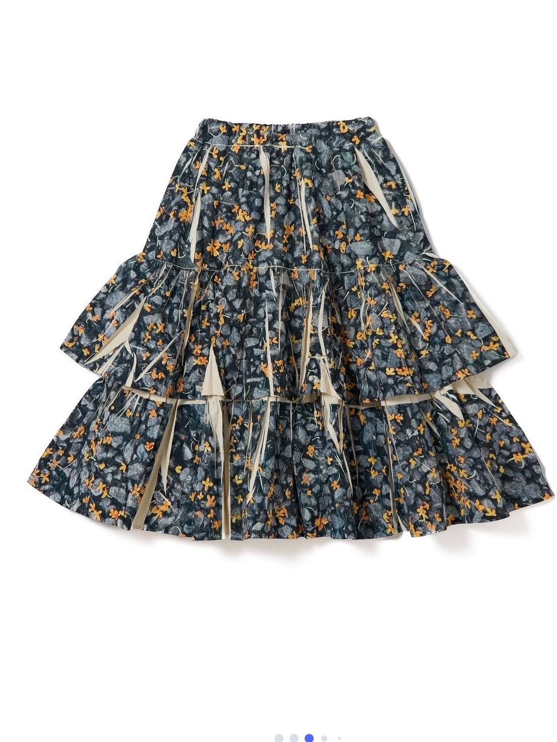 26AW】NONTOKYO ノントーキョー / スカート / DIRECT PRINT RIB GATHER