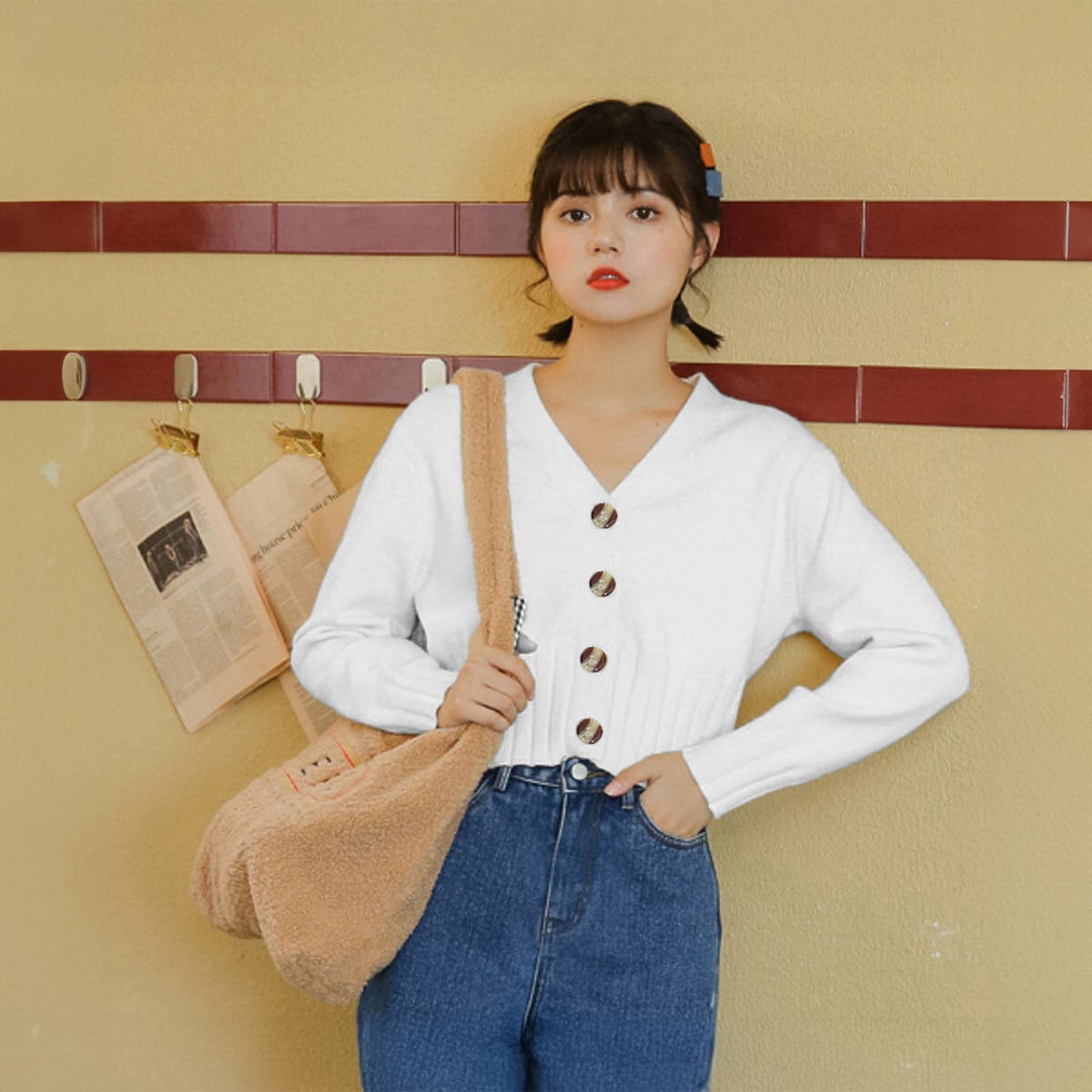 ショート丈 ニット カーディガン 長袖 レディース 春秋 韓国 アウター トップス きれいめ 大人 カジュアル おしゃれ Vネック 薄手 羽織り 大人可愛い 大人女子