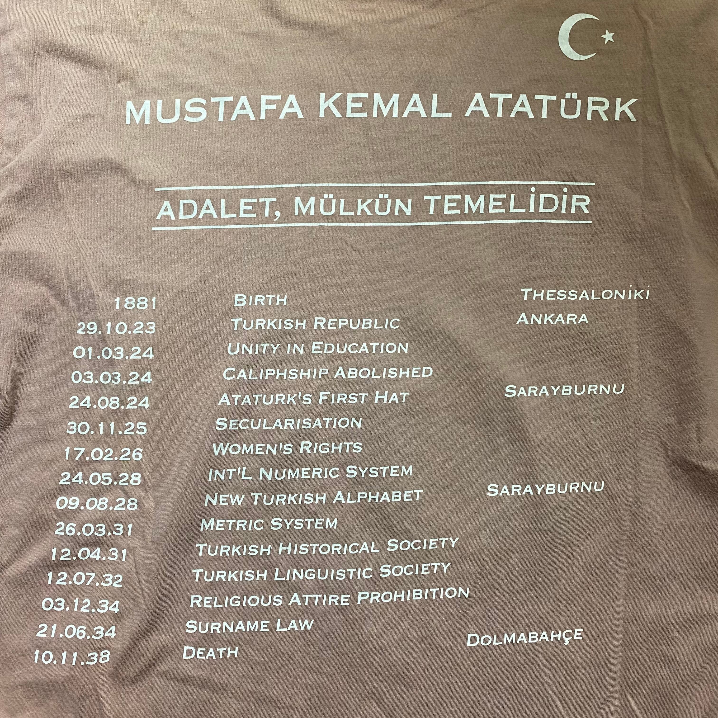 HUSSEIN CHALAYAN long sleeves cut and sewn “MUSTAFA KEMAL