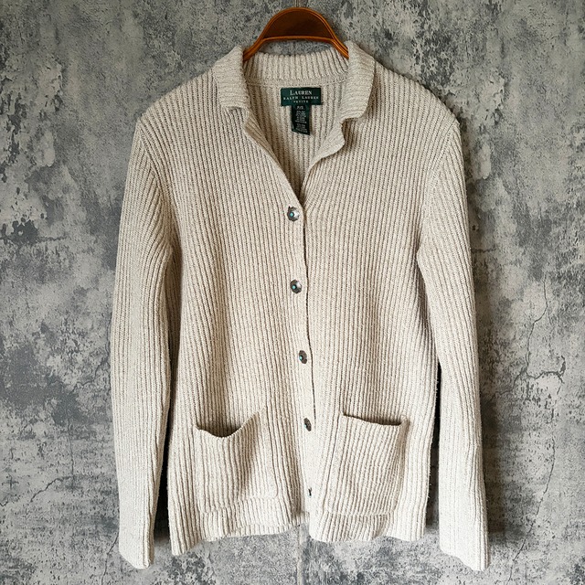 Ralph Lauren ラルフローレン Womens  Concho Button Cardigan コンチョボタン カーディガン Size S（M相当）中古