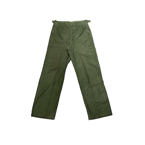US.ARMY used cotton satin baker pants SIZE:- AE