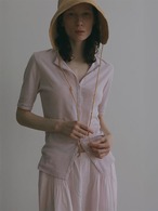 ETRE TOKYO ドライタッチハーフスリーブカットカーディガン