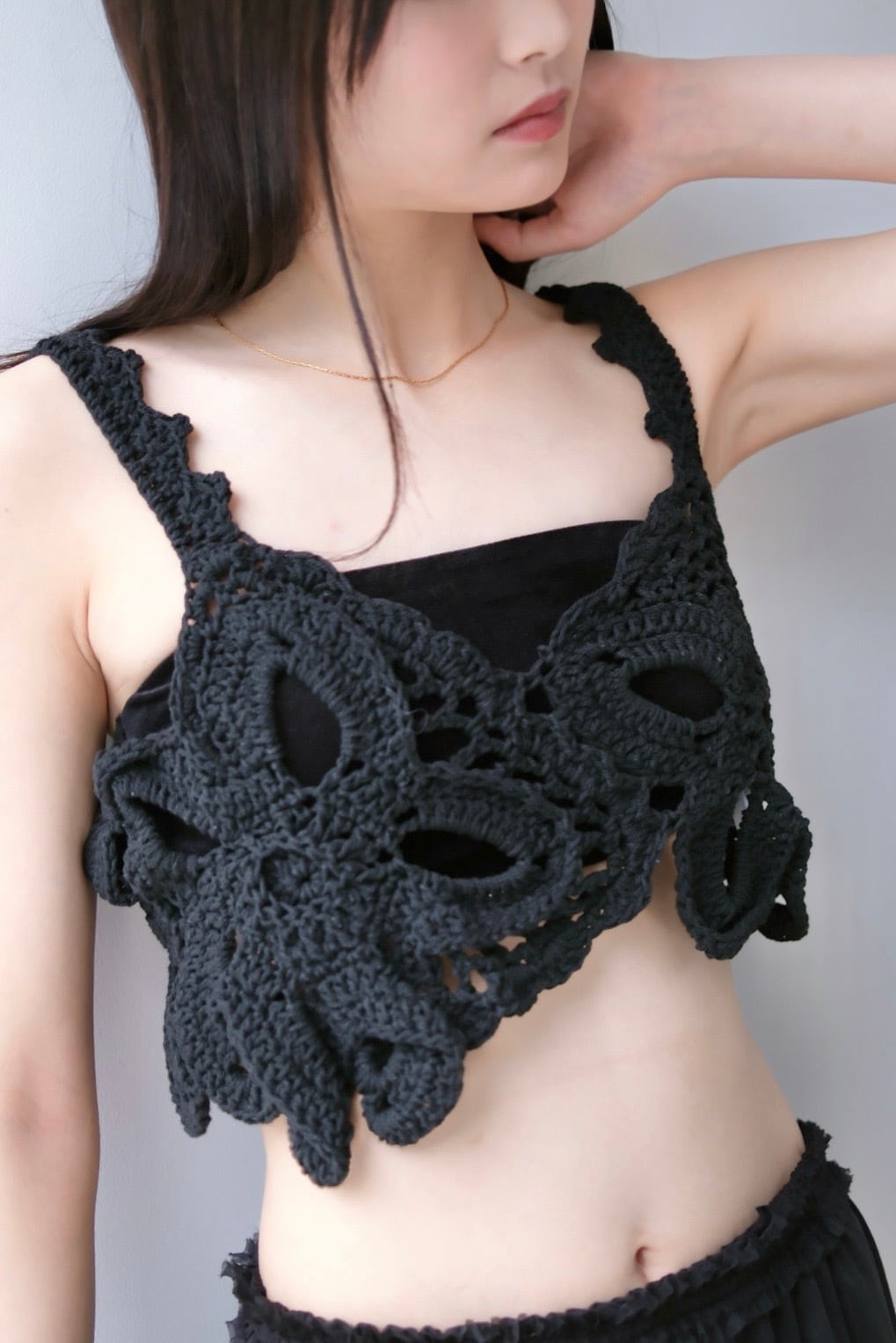 Crochet Bustier クロシェ ビスチェ Black | planet3rd
