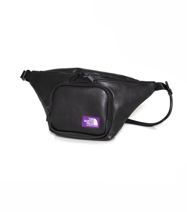 THE NORTH FACE PURPLE LABEL Synthetic Leather Waist Bag NN7055N K(Black)