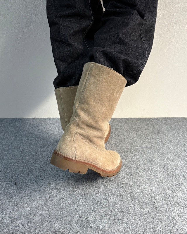 【GUCCI】shearling suede leather boots