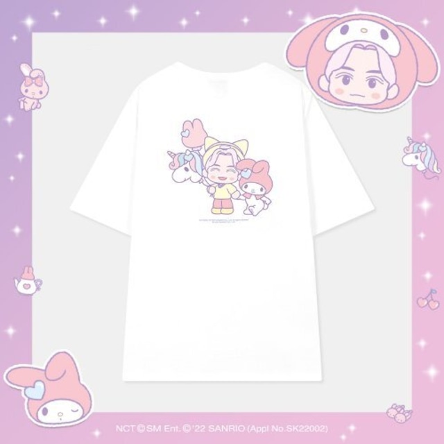 [SPAO][NCT x SANRIO] 헨드리 HENDERY T-SHIRT (RED) 正規品 韓国ブランド 韓国通販 韓国代行 韓国ファッション Tシャツ