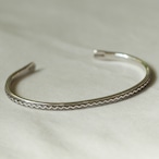 ERICKA NICOLAS BEGAY【 mens   】 stamp bangle 02 / L size