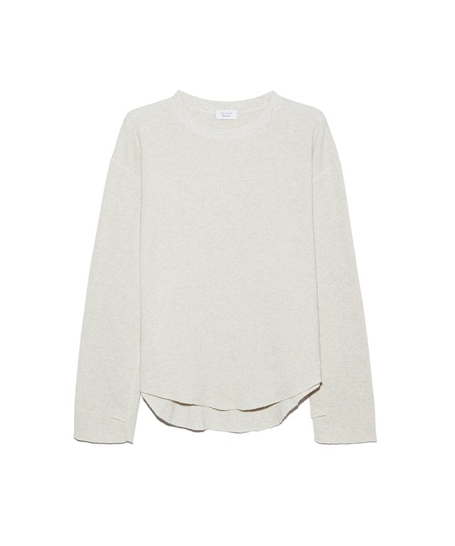 UNUSED / US2550 LONG-SLEEVE WAFFLE T-SHIRT(HEATHER BEIGE)