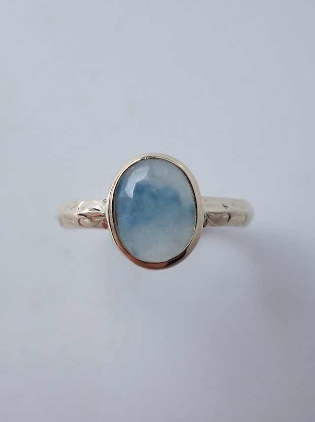 ITOIGAWA Blue Jadeite Chinoiserie Ring