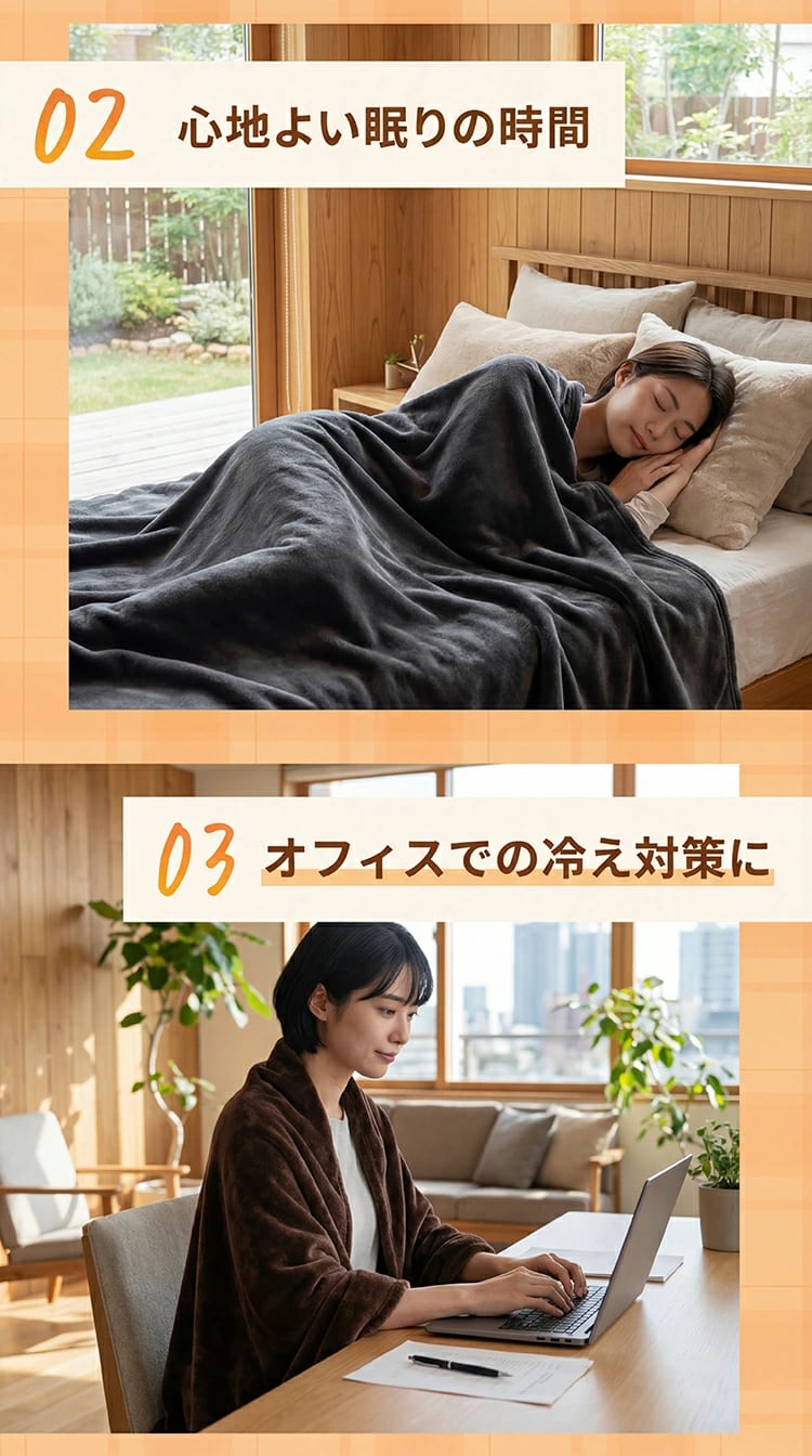 電気毛布 掛け敷き 極暖 速暖 ひざ掛け 大判サイズ 電気ブランケット