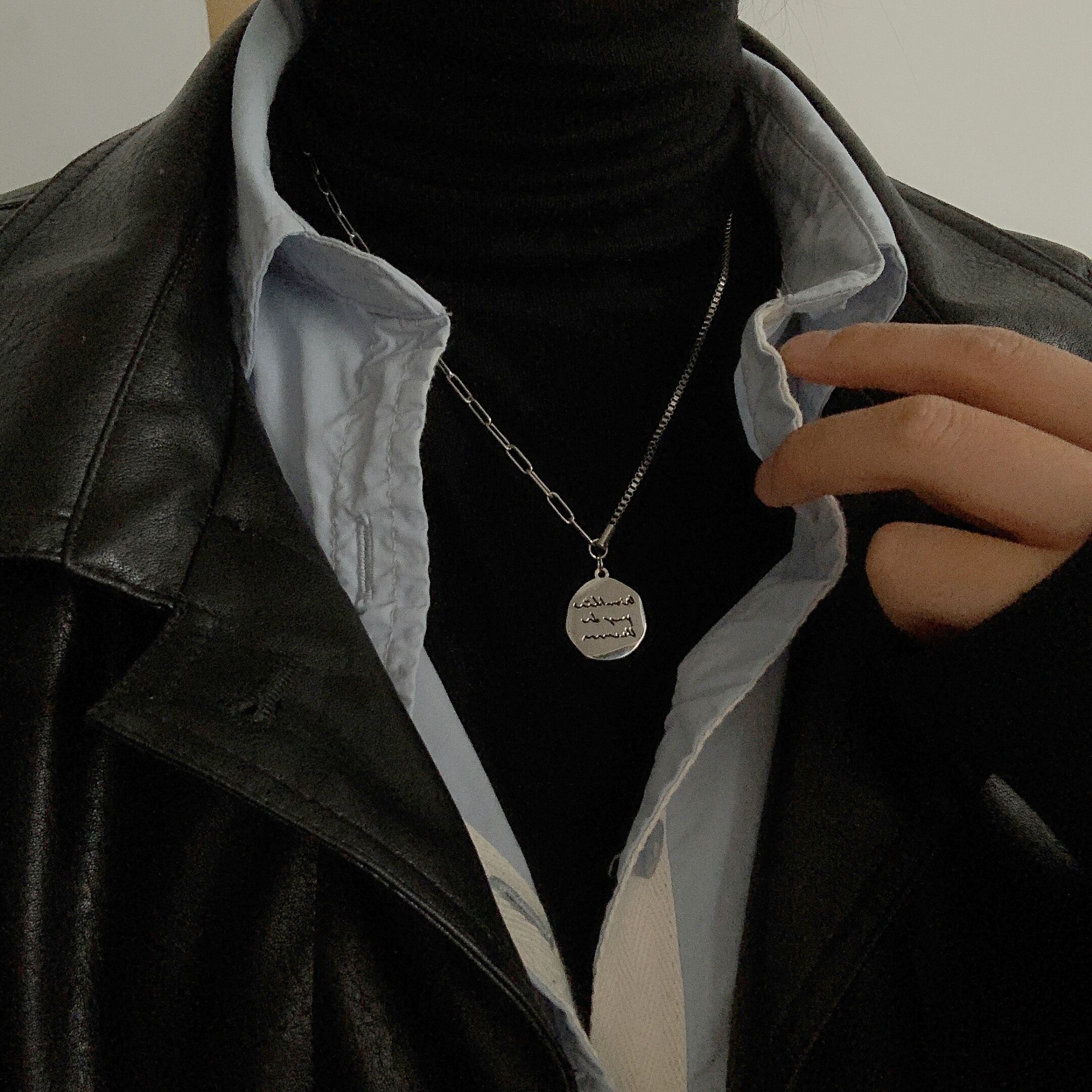 ネックレス チェーン アクセサリー レース ペンダント ブラック・アイド・ピーズ43325143577