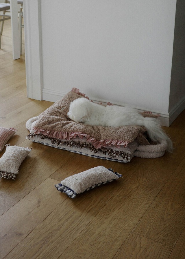 〈予約アイテム〉OHDIBS / Homey Warmy Topper – ピンクストライプ