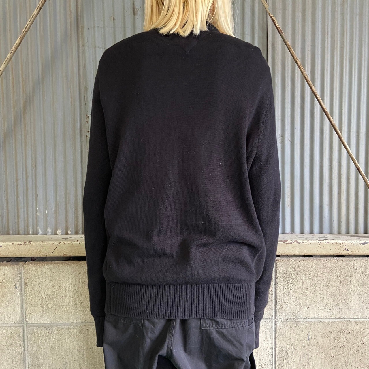 TOMMY HILFIGER トミーヒルフィガー ハーフジップ コットンニット 