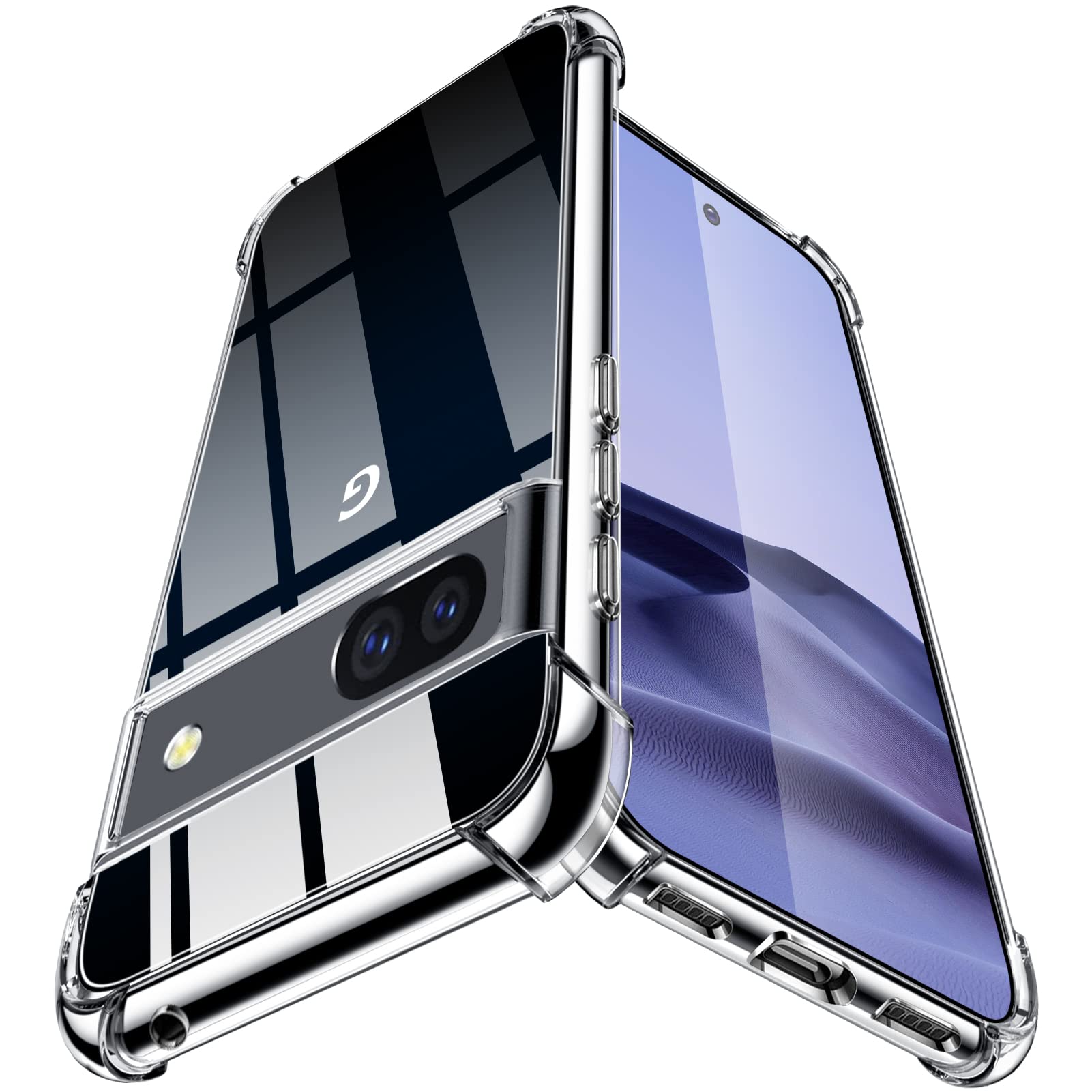 Google Pixel 7A 用ケース クリア 耐衝撃 四隅エアクッション TPU ソフト ストラップホール付き 軽量 薄型 ピクセル 7A 用ケース 透明 シリコン 衝撃吸収 耐久 黄変防止 指紋防止 滑り止め 脱着簡単 カバー ZW79-12